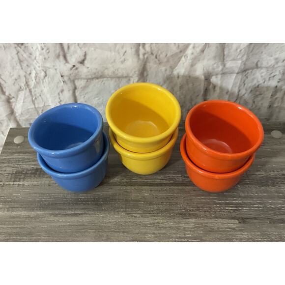 Set of 6 Ceramic Dessert, Salsa, Condiment Bowls Excellent - Picture 4 of 6